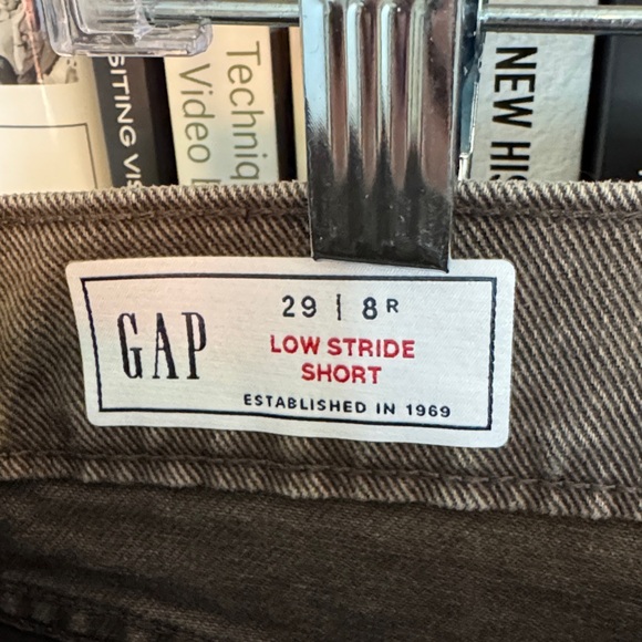 GAP Dark Brown Jean Shorts - Picture 2 of 5